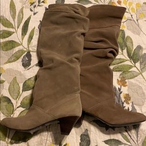 Colin Stuart tan Leather knee high boots 8.5